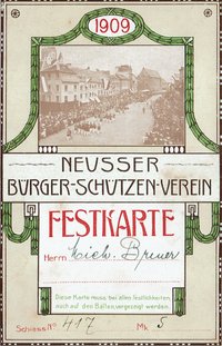 Festkarte Neuss 1909