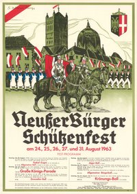 Festplakat Schützenfest Neuss 1963 (Aktive)