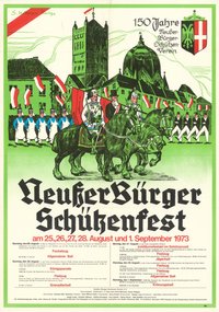 Festplakat Schützenfest Neuss 1973 (Aktive)