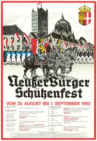 Festplakat Neusser Schützenfest von 1992