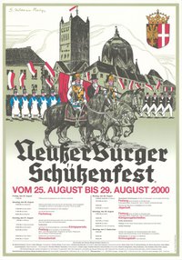Festplakat Schützenfest Neuss 2000