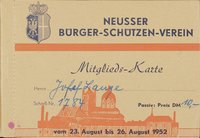 Festkarte Neuss 1952 (passiv)